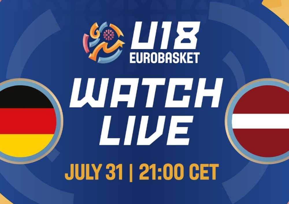 FIBA U18 Latvija pret Vāciju TIEŠRAIDE